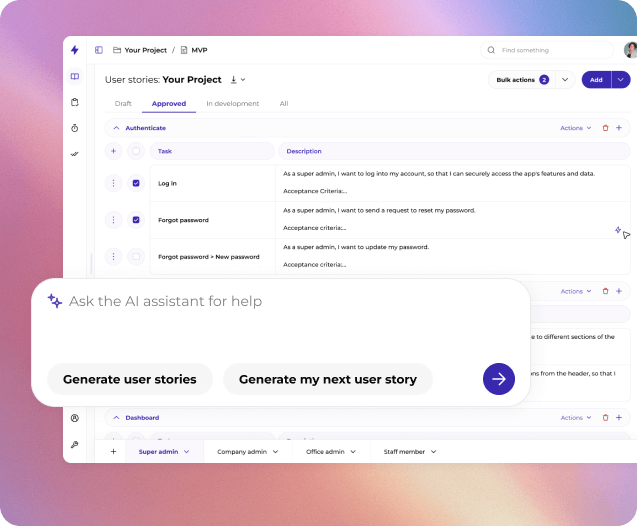 UltraDev dashboard preview