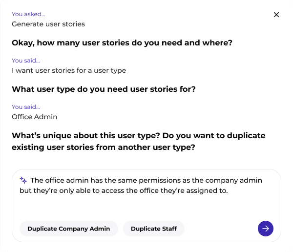 ULTRA stories AI Assistance